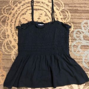 Black Peplum Top